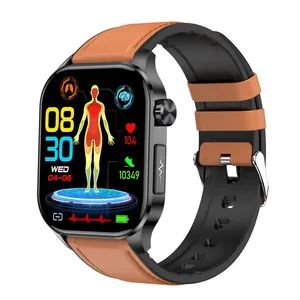 ECG Health Watch Amoled BT Call True Blood Pressure Temperature AI Assistant Fitness Watches ET580 Smart Watch thumbnail-1