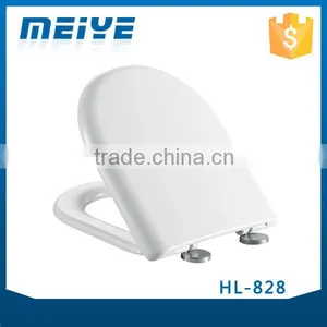 HL-828 MEIYE UF 445*370*53mm Round Soft-closing Toilet Seat Cover Ramp Down Toilet Lid thumbnail-1
