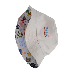Stylish Reversible Bucket Hat With Custom Logo for Sun Protection thumbnail-5