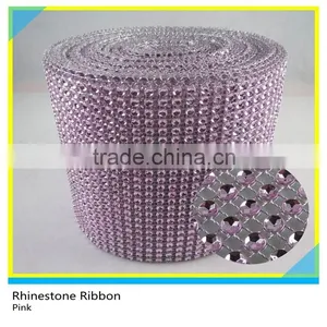 Rhinestone Plastic Mesh Plastic Crystal Rhinestone Mesh Rolls thumbnail-2