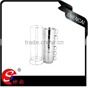 Chaozhou Guangdong Stainless Steel Tea Cup Set / Double Wall Coffee Travel Mug and Cup thumbnail-1
