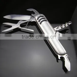 Wholesale Hot Selling Stainless Steel Multifunction Bottle Opener With Knife thumbnail-1
