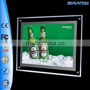 Edge-lit Acrylic Crystal Led Photo Frame Advertising thumbnail-3
