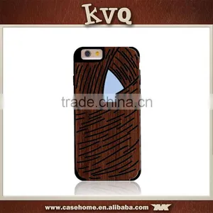 Natural Wood Wooden Hard Case Cover Protect Pattern For Apply Iphone 5s 6 thumbnail-4