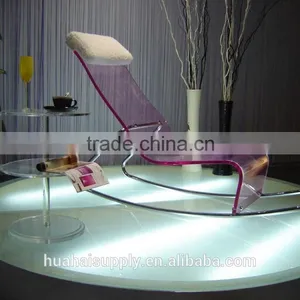 Wholesale Acrylic Furniture Acrylic Comfortable Beach Chair Outdoor Lounge thumbnail-1