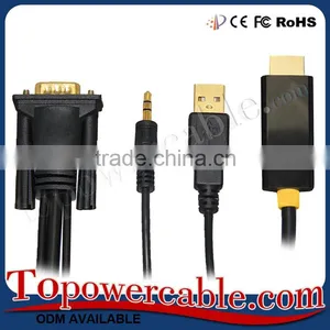 China Wholesale Promotional High Quality VGA To HDMI Cable thumbnail-1