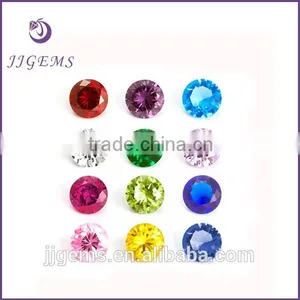 6*6mm Heart Shape Synthetic Birthstones Cubic Zirconia thumbnail-2