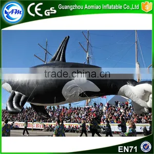 Hot Sale Inflatables Inflatable Blue Whale Giant Inflatable Whale for Parade Supplier's Choice thumbnail-2