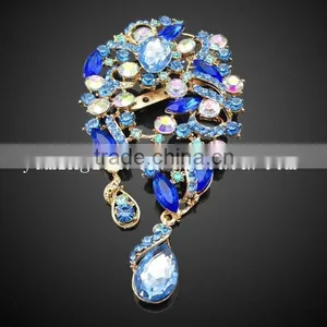 Elegant Vintage Green Fashion Brooch For Wedding Invitation thumbnail-1