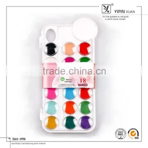 Wholesale Washable 18 Colors Dry Water Color Cake For Children thumbnail-1