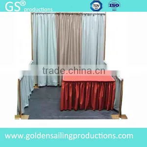 Aluminum Trade Show Backdrop Stand Wedding Pipe and Drape for Sale thumbnail-1