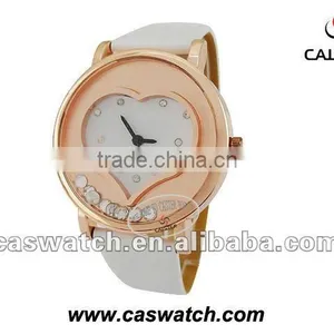 Heart Shape Ladies Watch With Diamond Index thumbnail-1