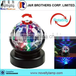 3 Inch Flashing Colorful Rotating Kaleidoscope Lamp Party Light thumbnail-1