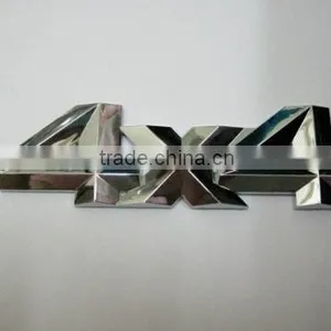 Custom Chrome Numbers Car Badge thumbnail-1