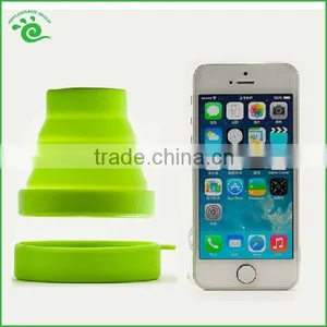 2015 Portable Heat Resistance Folding Silicone Cup for Travel thumbnail-5