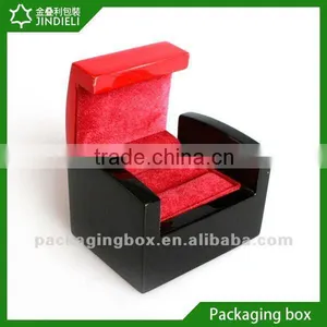 Wooden Suede Chair Ring Boxes thumbnail-1