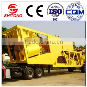 High Quality China Made CE Certified Mobile Concrete Batching Plant YHZS25-75 thumbnail-1
