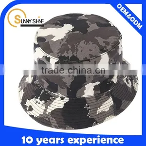 Custom 100% Cotton Floral Camo Bucket Hats Wholesale thumbnail-1