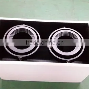 2 Head White Mix Black Surface Mounted Lighting Fixture Square Fixtures mr 16 thumbnail-1