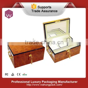 Elegant Wooden Printed Jewelry Box With Mirror thumbnail-1