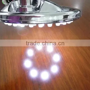 LED Light Fainfall Hand Shower Head With Rotated Shower Arm Temperature Control Shower Heads thumbnail-1