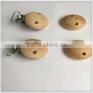OEM Baby Wood Bead Pacifier Clips thumbnail-2