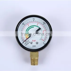 New Style Products China Easy to Read 0-600 Bar High Quality Vaccum Pressure Gauge thumbnail-1