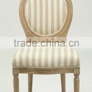 Home Furniture Solid Oak Handle Carved Classic Round Back Wooden Side Chair (CH-211-1-OAK) thumbnail-4