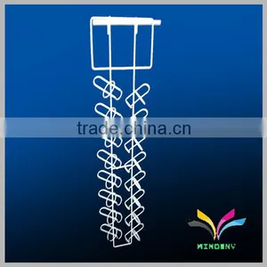 More Than Can be Hung White Metal Hanging Wine Glass Rack thumbnail-1