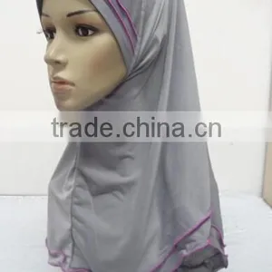 H262 Latest Muslim Hijab With Curling thumbnail-6