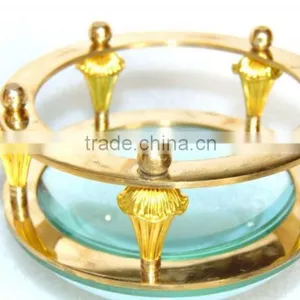 NAUTICAL DESK MAGNIFYING GLASS-ANTIQUE BRASS MAGNIFYING GLASS-DESIGNER MAGNIFYING GLASS NMG003 thumbnail-4