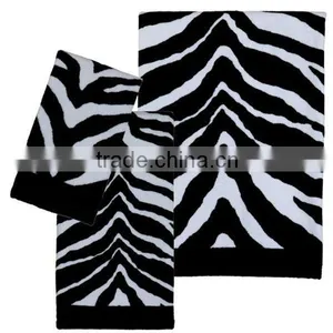 100% Cotton Velour Reactive Full Printing Bath Towel thumbnail-1