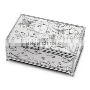 Factory Direct Supply Luxury Custom Logo Printed Antique Metal Jewelry Box thumbnail-1