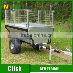 Small ATV Box Trailer With 300mm Height Cage thumbnail-3