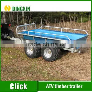 Atv Wood Trailer With Manual Winch thumbnail-2