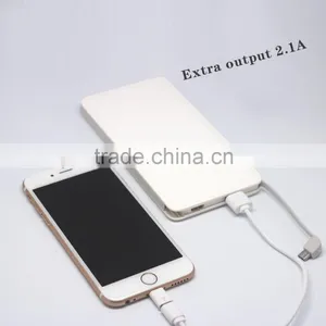 2016 New Hot Selling Design Real Capacity Leather 10000mah Usb Battery Charger thumbnail-1