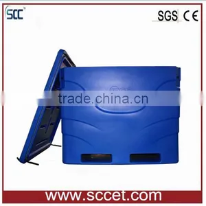 600L Blue Insulated PE Fish Cooler, Fish Cooler Bins for Carry Frozen Food or Fish thumbnail-3