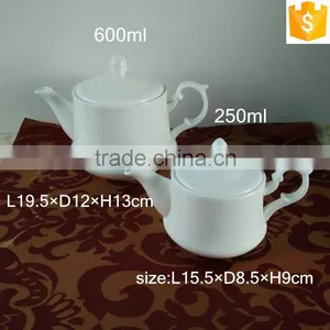 250ml/600ml Bone Chine Tea Pot thumbnail-2