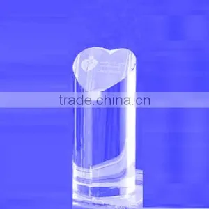 Crystal Heart Awards Trophies With Engraved Logo as Charity Awards thumbnail-2