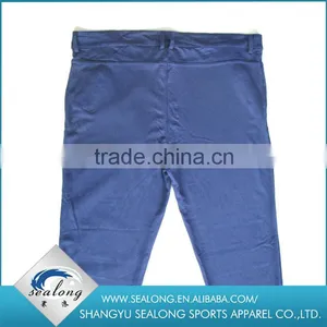 Custom Factory Price Fashion Roman Fabric Blue Pants With Zipper thumbnail-5