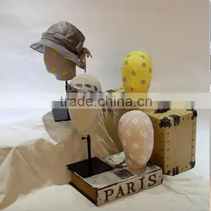 Blue Display Mannequin Heads Store Sell Mannequin Head Hat Display Rack thumbnail-2