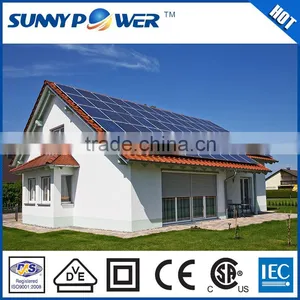 10KW Blue 240VDC Top Quality Home Use off Grid Solar System thumbnail-1