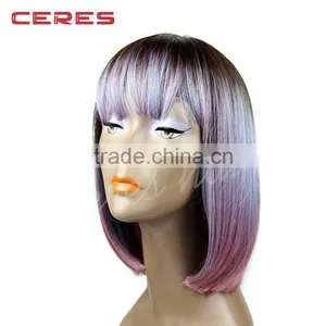 Overnight Delivery Colorful Cosplay Wig Synthetic Ombre Anime Wig for Party thumbnail-3