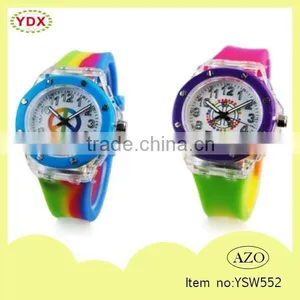 New Kids Silicone Flash Watch Rainbow Watch thumbnail-1