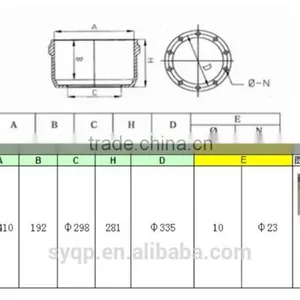 Mer Cedes Truck Brake Drum 3464230501 thumbnail-2