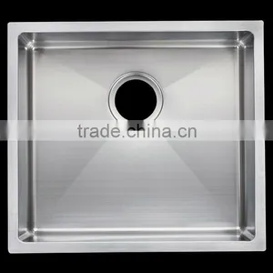 High Quality Stainless Steel Kitchen Designs Undermount Single Bowl Handmade Kitchen Sink thumbnail-2