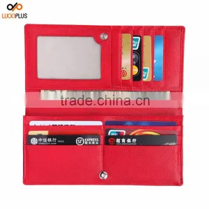 Luckiplus RFID Blocking Safe Wallet for Women Red Color Card Wallet thumbnail-1