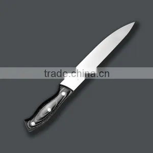 Stainless Steel Blade 3cr13 Black Slicing Knife thumbnail-1