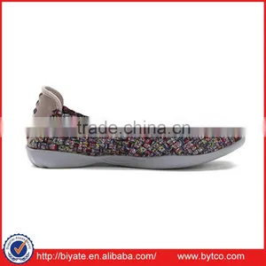 Women's Bernie Mev, Black Woven Wedge Shoes, Elastic Fabric Shoes thumbnail-2