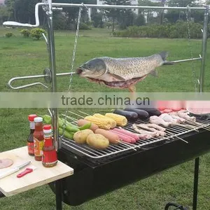 Auplex Iron Small Barbecue Grill Outdoor Charcoal Bbq Grill Oven Party Picnic Stove New Smokers Cookware Gardening Cooking NO.AU thumbnail-1